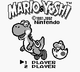 Yoshi no Panepon title screen for GameBoy